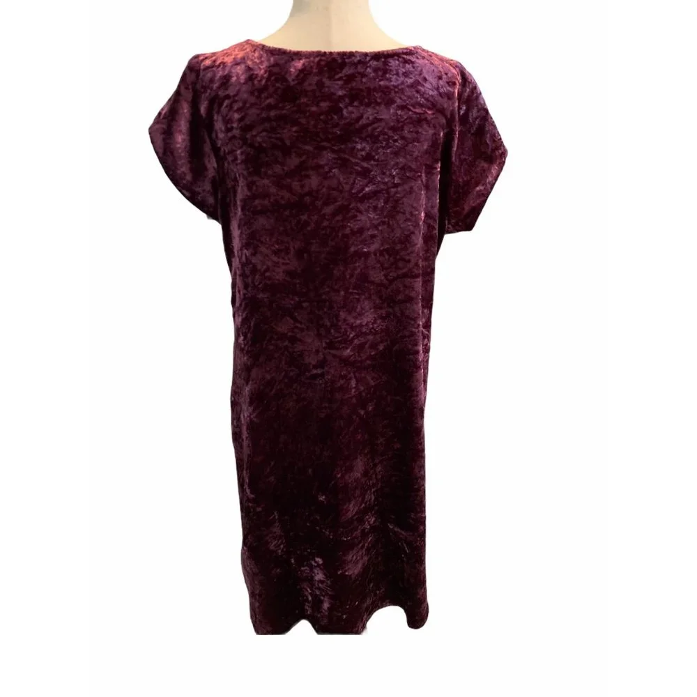 Soft Surroundings Sheath Dress MEDIUM Burgundy - Picture 6 of 10